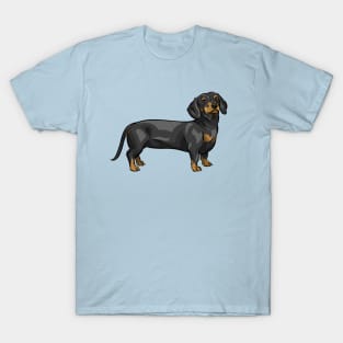 Black and Tan Dachshund Dog | Cute Sausage Dog T-Shirt